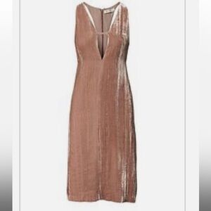 Banana Republic Heritage Collection deep V Velvet dress